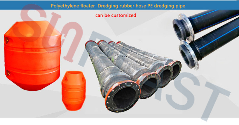 HDPE baggerpijp-pipe floats-Rubber hoses